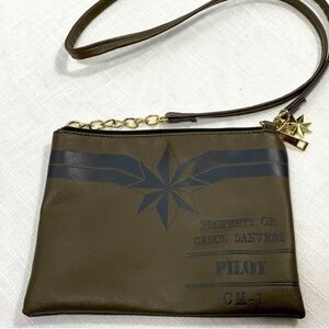 Brown & black crossbody bag with design​​​​​​​​​​​​​​